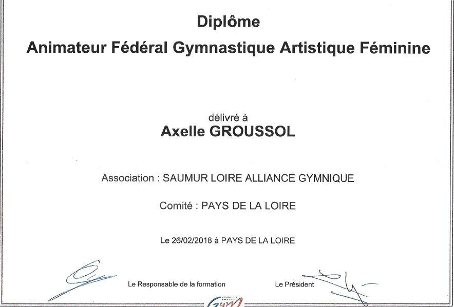 Capture diplome axelle gaf