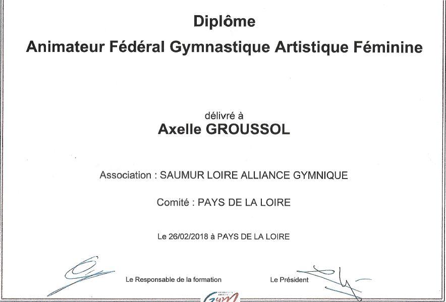 Capture diplome axelle gaf